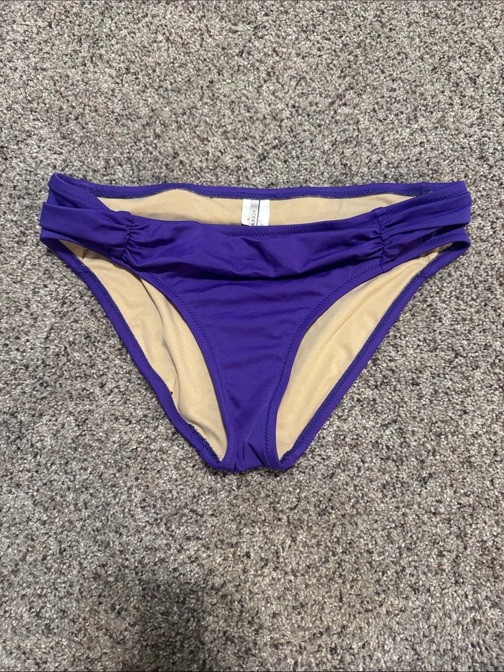J. Crew Purple Ruched Bikini Bottom